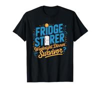 Parent Staring Into Fridge Hoping Dinner Appears Own Stare T-Shirt