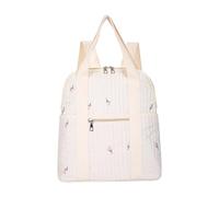 Parenting Backpack with Fast Access Side Pockets Waterproof Cotton Flower/Bear Multi Organizational Layers Spacious Care Backpack