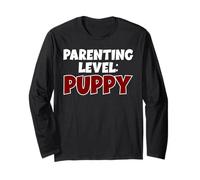 Parenting Level Puppy Funny New Dog Owner Long Sleeve T-Shirt