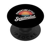 Parenting Style Survivalist Raising Resilient Kids |-- PopSockets Adhesive PopGrip