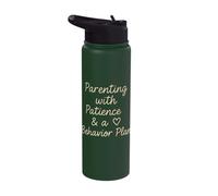 Parenting with Patience & a Heart Behavior Plan Stainless Steel Insulated Water Bottle