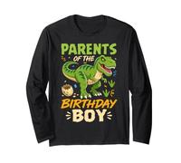Parents of The Birthday Boy T Rex Dinosaur Party Long Sleeve T-Shirt