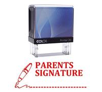 Parents Signature Self Inking Rubber Stamp Custom Colop Office Stationary P20 Mini Stamper