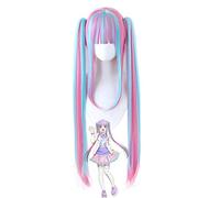 Pareo Nyubara Reona Wig Two VersionBanG Dream! RAISE A SUILEN RAS Cosplay Wigs Synthetic Women Hair Bandori Pareo Hairpiece Blue pink
