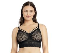 Parfait Mia Lace P5951 Women's Full Busted Lightly Padded Wire Free Bra-Black-36E