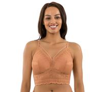 Parfait Mia Lace Wire Free Padded Bralette - Cork - 36E
