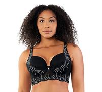 Parfait Women's Pearl Plunge Bra, Noir, 36F