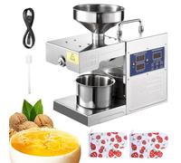 Parfaour - 820W Electric Oil Press for Home | Digital Display Hot Press Oil Expeller, Temperature Control 122 - 662, for Sesame Soy Nuts