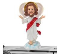 Parfaour Jesus Christ Collectible Resin Bobblehead Statue Figure, 5 inch