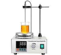 PARFCO Magnetic Hotplate Stirrer, 1000ML Magnet Stirrer with Digital Temperature Display & Speed Adjusting, 210°C 1500RPM Digital Lab Stirrer with Stir Bar