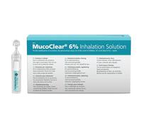 PARI MucoClear 6% Inhalation Solution - Pack of 20 - Mucus Relief & Easy Expectoration from Sinuses & Lungs - Sterile, Preservative Free - Suitable for All Ages