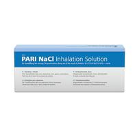 PARI NaCI 0.9 Saline Solution for Inhalation - 20 Pack - Soothing Isotonic Saline Solution for Nebulisers - Cold Prevention & Mucus Clearance - Sea Essence Airway Moisturisation - for All Ages