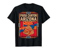 Paria Canyon Arizona Flag Sandstone Formations Retro Art T-Shirt