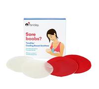 Pariday Tendher Reusable Soothing Breastfeeding Gel Pads with Absorbent Covers, Hot Or Cold Packs for Nursing Pain Relief from Sore Nipples, Engorgement and Clogged Ducts