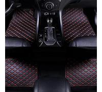 PARIE 4 Pieces Car Floor Mats for BMW M3 (2door) E92 2009 2010 2011 2012 2013, Right Hand Drive Leather Front Rear Non Slip Waterproof Interior Accessory,A/BlackRed