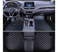 PARIE Car Floor Mats for Mercedes-Benz E-class Coupe (C207) 2009 2010 2011 2012 2013 2014 2015 2016, Right Hand Drive Vehicle Leather All Weather Full Covered Auto Interior Accessories,BlackBlue