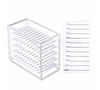 Parieo 1 Pack Acrylic Eyelash Pallet 5 Layers Eyelash Extension Storage Box Eyelashes Glue Pallet Holders Eyelash Display Storage Container Organizer