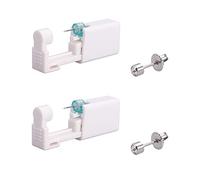 Parieo 2 Pieces Ear Piercing Gun Disposable Ear Stud Gun Self Ear Piercing Tool