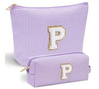 Parima 2 Small Make Up Bag - Travel Makeup Bag Makeup Pouch Makeup Bags for Women Cosmetic Pouch Cute Makeup Bag Makeup Bag Set Personalized Gifts Mom Gifts for Women Her 40th Birthday Gifts Women P