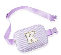 Parima Belt Bag Bum Bag Women Girls - Letters Bum Bag Belt Bag Women's Small Waist Bag Personalised Gifts Birthday Gift for Girls Women Bum Bag with Letters, purple, K