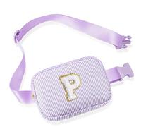 Parima Belt Bag Bum Bag Women Girls - Letters Bum Bag Belt Bag Women's Small Waist Bag Personalised Gifts Birthday Gift for Girls Women Bum Bag with Letters, purple, P