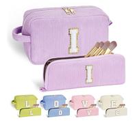 Parima Gifts for Girls Women - Cosmetic Bag Girls Toiletry Bag Women's Travel Utensils Girls Birthday Gift for Women Gifts for Teenage Girls Letters I Cosmetic Bag