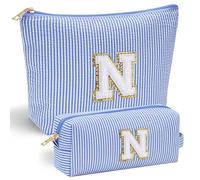 Parima Personalised Gifts for Girls Women - Personalised Make up Bag Initial Make up Bags N Preppy Stuff Birthday Gifts for Women Gift for Girl Womens Girlfriend Teenage Girls Gift Makeup Bag
