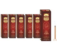 Parimal (A6) - Sacred Scents Pure Oud Amber Dhoop Sticks Pack of 6-45 G X 6 = 270 Holder Inside
