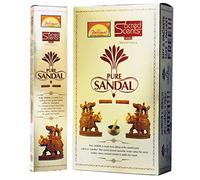 Parimal Sacred Scents Natual Pure Sandal Incense Sticks Box | 6 Packs of 28 Grams in a Box | Export Quality