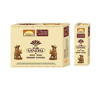 Parimal Sacred Scents Natural Pure Sandal Dhoop Sticks | 6 Packs of 50 Grams in a Box | Export Quality