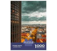 Paris 1000 Piece Jigsaw Puzzle Premium Paper Best Jigsaw Puzzles Paris Skyline Adult Puzzles Home Decor Family Puzzle Gift for Puzzle Lover 38x26cm/1000pcs