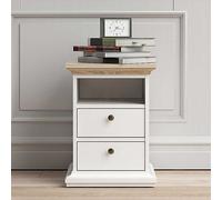 Paris 2 Drawer Bedside Table Oak