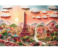 Trefl 3D Effect, Paris-1000 Pieces-40th Anniversary, Art Paper Art, Premium Puzzle for Adults and Children from 14 Years, Multicoloured, 40044