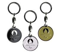 PARIS 2024 3 x Official Collection JO Paralympic Games Keyring, Multicolored, One size