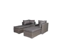Paris 4 Seater 5 pos multi relaxer set - Grey