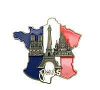 Paris Architecture France 3D Magnets, Paris France Fridge Magnet Tourist Souvenirs Handmade Resin Craft Magnetic Stickers, Tower, Paris, France, Fridge Magnet