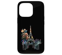 Paris At Night Flowers Street Lamps And The Eiffel Tower Case for iPhone 13 Pro