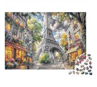 Paris Balloons Adult Jigsaws Fantasy Castle Landscape Puzzle for Adults Educational Game Decompression for Home 38x26cm/1000pcs