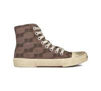 Paris BB Monogram High-Top Trainers - female - Balenciaga - Sneakers - Brown - 4 UK - Shoes 4 UK