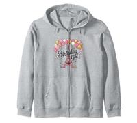 Paris Birthday Girl Eiffel Tower Party 18 Year Old Women Zip Hoodie