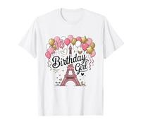 Paris Birthday Girl Eiffel Tower Party Kids 16 Year Old T-Shirt