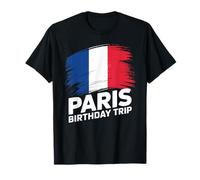Paris Birthday Trip French Flag Travel Vacation Paris T-Shirt