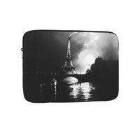 Paris Black 10 inch Print Laptop Case, Business/Office Commuter Laptop Case