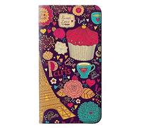 Paris Cartoon Vintage Pattern PU Leather Flip Case Cover For LG Q Stylo 4, LG Q Stylus
