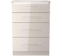 Paris Cashmere Gloss 4 Drawer Deep Chest