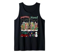 Paris Christmas Village Joyeux Noel Holiday Tank Top