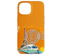 Paris - City on the Seine cheerful colourful design Case for iPhone 15