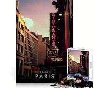 Paris City Road for Adults 1000 Piece Puzzle Mind Wellness Leisure Pleasure Sharp Edges Unique Xmas Gift size 38x52cm