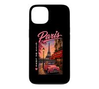 Paris City Streets Eiffel Tower Classic Car Travel Graphic Case for iPhone 13