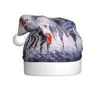 Paris City Tree Eiffel Tower Art Print Funny Adult Christmas Hat,Novelty Hats,Christmas Elf Hat,Suitable For New Year Party Headdress